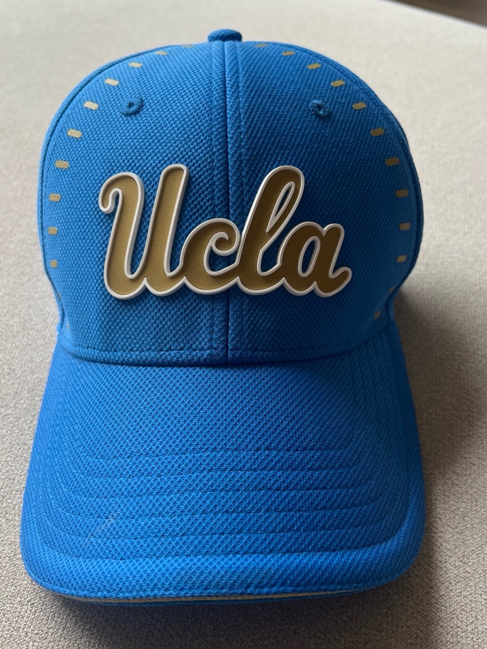 Under Armour Bright Blue Bruins Embroidered Cap with Gold Lettering